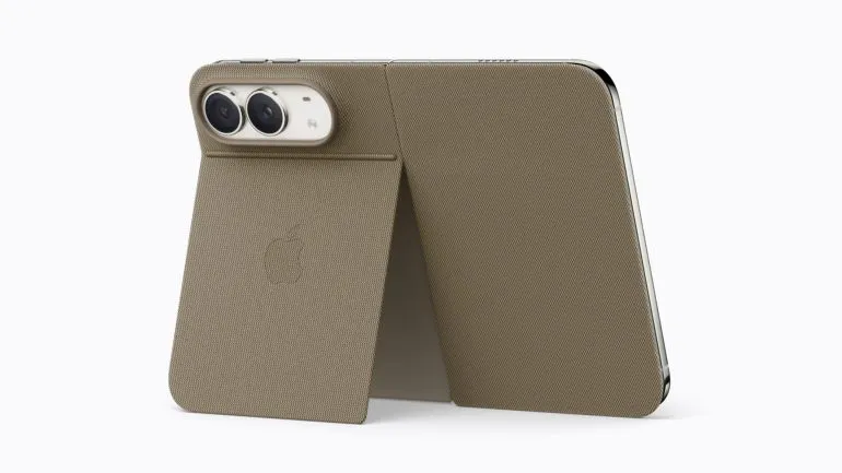 Custodia Folio per iPhone Duo color talpa